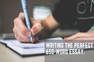 how to write a 650 word essay